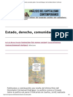 Estado, Derecho, Comunidad, Política - Emmanuel Rodriguez, José Luis Moreno Pestaña - Sin Permiso