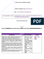 Plano Anual de Matemática 7 Ano