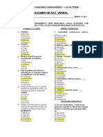 Examen de Raz. Verbal Con Claves