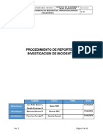Anexo 1. PRO-SSO-001 - Procedimiento de Reportes e Inv. Inc.
