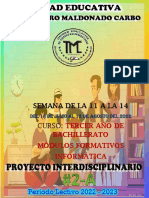 Proyecto 2 - A - 3ro Informatica - Modulos Formativos