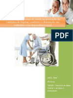 UFCD - 7219 - Auxílio Ao Profissional de Saúde Na Prestação de Cuidados de Higiene, Conforto e Eliminação em Indivíduo Com Dependência Total
