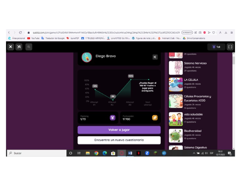 Actividad quizizz 4 pdf