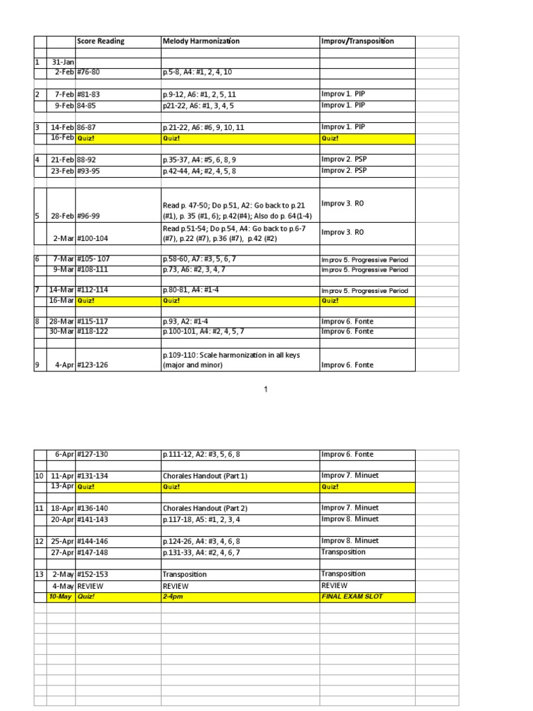 TR Schedule S23 | PDF | Language Arts & Discipline | Teaching Methods ...