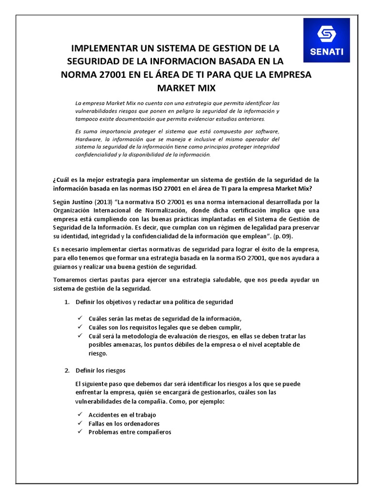 Rocio - Iso 27001 | PDF | Seguridad de información | La seguridad ...
