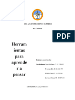 Herramientas para Aprender A Pensar - Informe 3