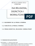 Prosa Religiosa, Didàctica I Moralitzant