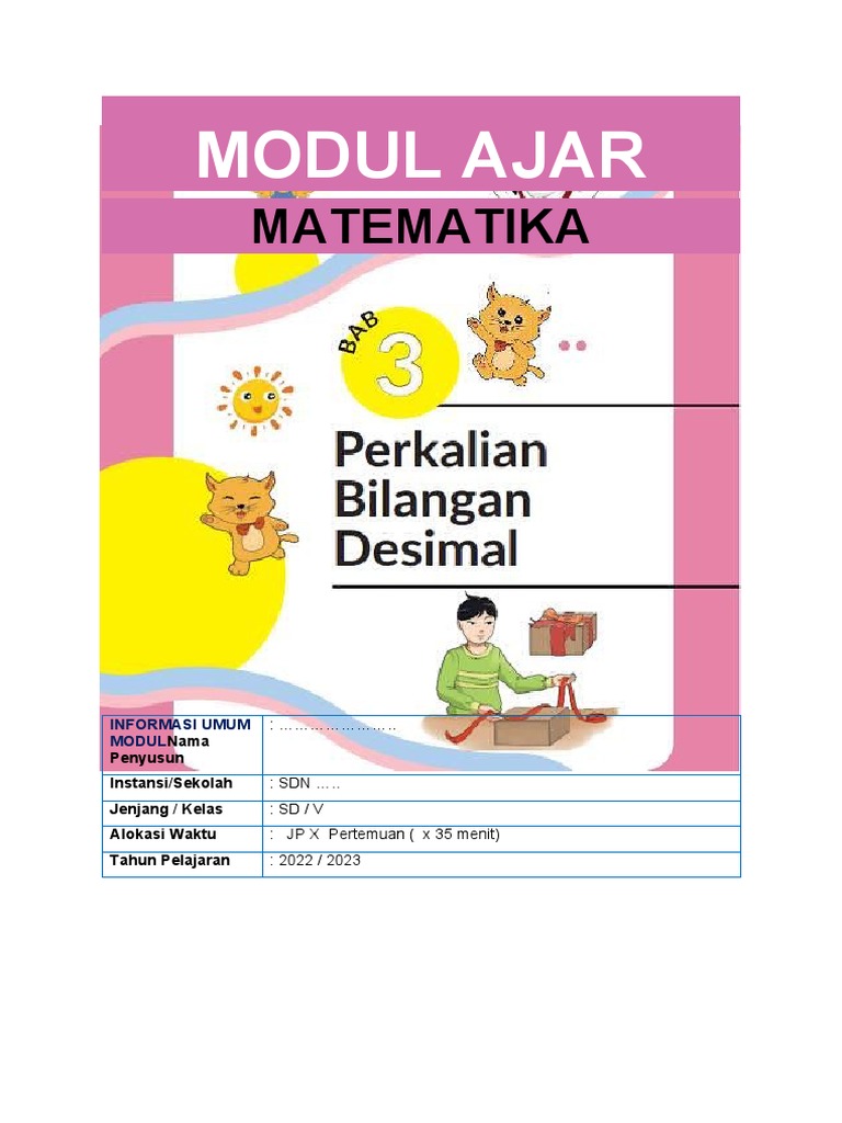 Materi Matematika Kelas 5 Bab 3 | PDF | Metode & Bahan Ajar