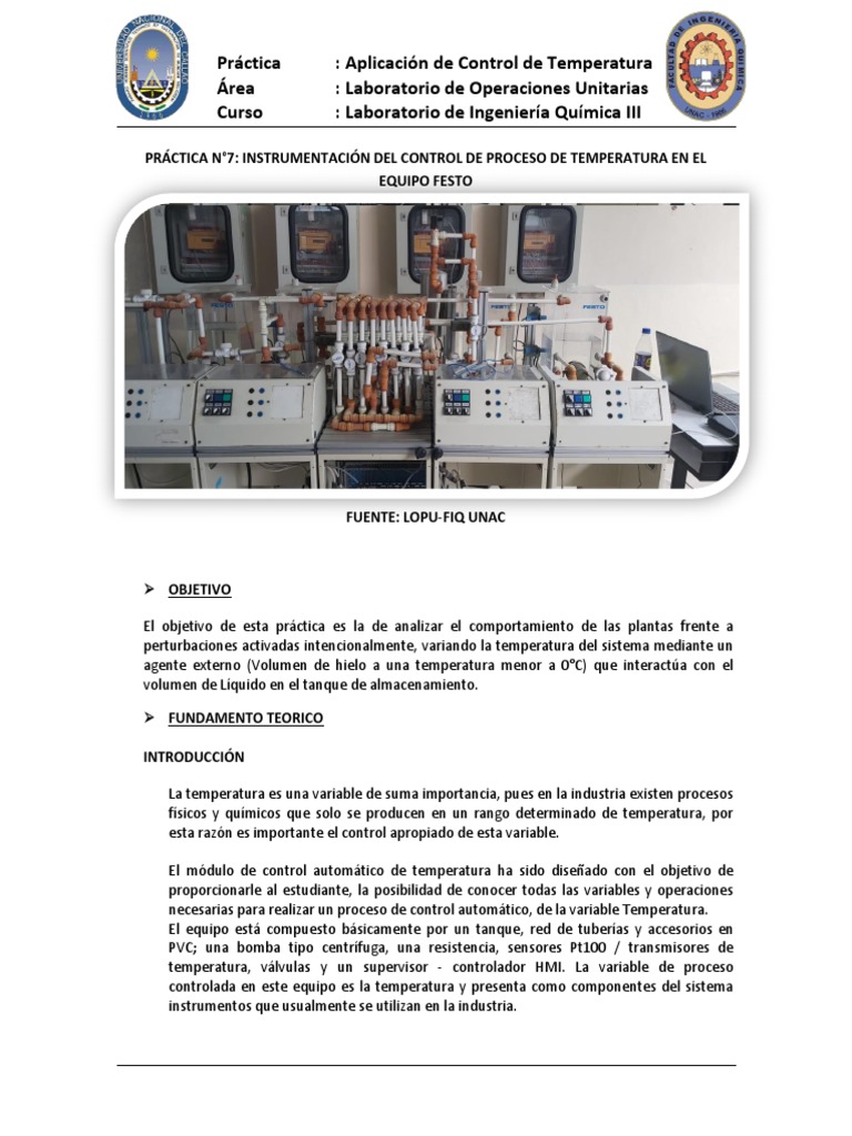 Control de Temperatura en Laboratorio | PDF | Calor | Conduccion termica
