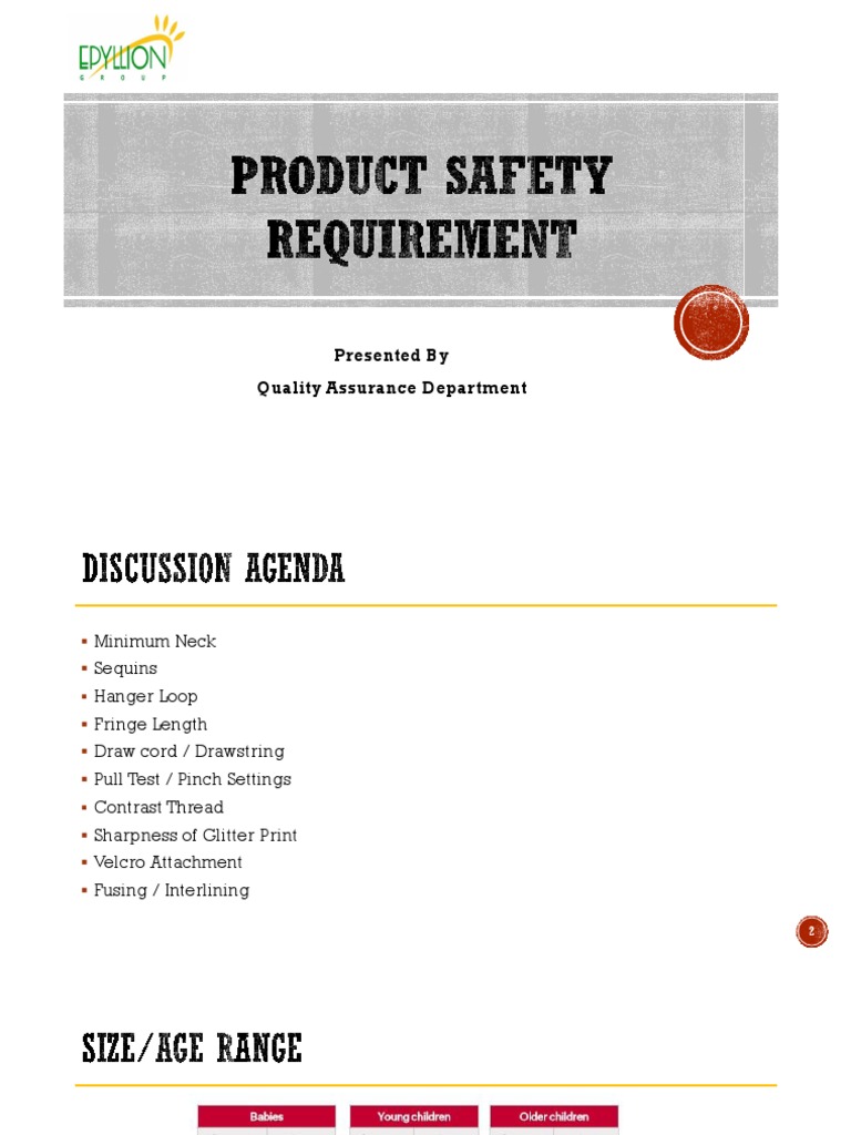  Product Safety Issues of Garments PDF Surgical Suture Textiles