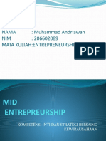 Tugas Mid ENTREPRENEURSHIP. Muhammad Andriawan