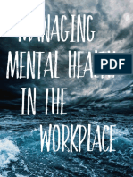 Managing Mental Health in The Workplace