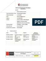 Formato de Informe PsicolÃ Gico - Denise Lara Castro