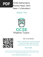 2023 Practice Paper 2 Higher (Calculator)