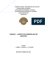 Unidad I - Aspectos Generales de Gestión