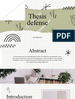 Green and White Doodle Thesis Defense Presentation
