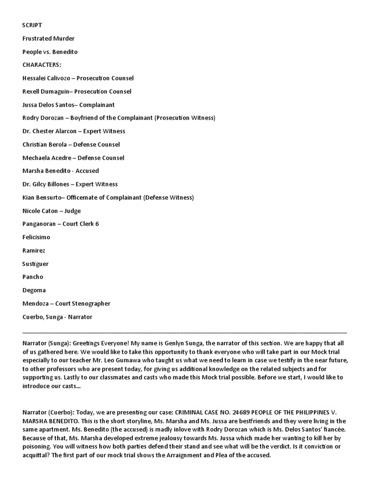Mock Trial Pdf | Mock Trial Example – ATCYE
