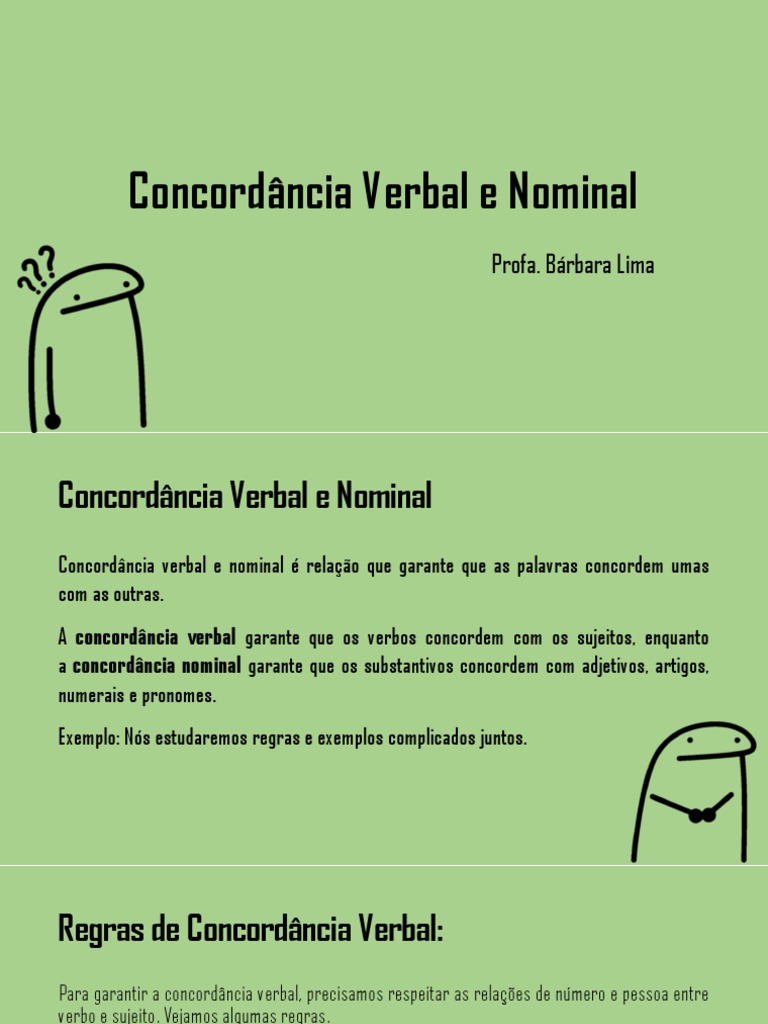 Concordância Verbal e Nominal | PDF