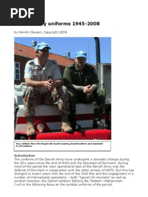 Danish Army Uniforms 1945 2008 Sergeant Military Rank