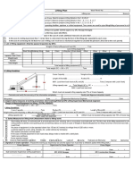 Lifting Plan Sheet