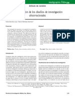 Breve revisión de los diseños de investigación observacionales