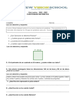 Cuestionario Matemática II Quimestre