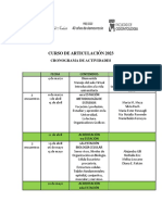 Cronograma Articulación 2023