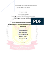 Impacts of Management Accounting Group 1