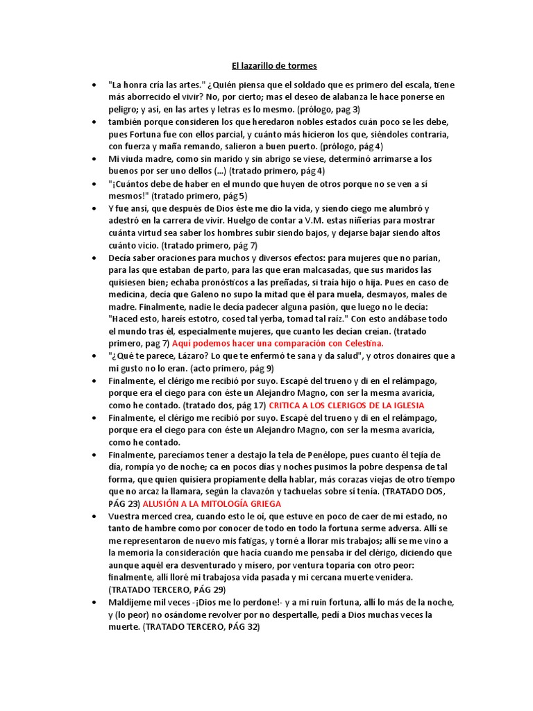 El Lazarillo de Tormes | PDF | Religión y espiritualidad