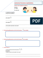 D5 A1 FICHA MAT. Encontramos Fracciones Equivalentes.