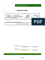 Transmittal Sheet: Electronic Salary Loan