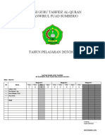 Absensi Guru Tahfidz Juli - Desember