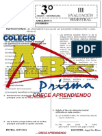 Examen TERCER Bimestre - R.V. Tercero