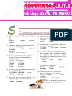 Reglas Ortográficas de S C y Z para Primer Grado de Secundaria