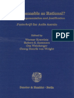 Werner Krawietz (Editor), Robert S. Summers (Editor), Ota Weinberger (Editor), Georg Henrik Von Wright (Editor) - The Reasonable As Rational - On Legal Argumentation and Justification. Festschrift For