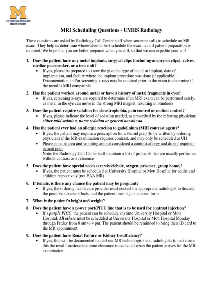 Mr screening pdf magnetic resonance imaging radiology