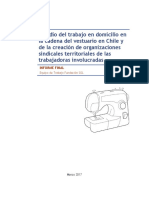 Estudio Del Trabajo en Domicilio en La Cadena Del Vestuario en Chile FSOL - CONTEXTIL - OIT