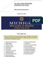 Michigan Ross Casebook-2007