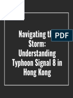 Typhoon Signal 8 in Hong Kong