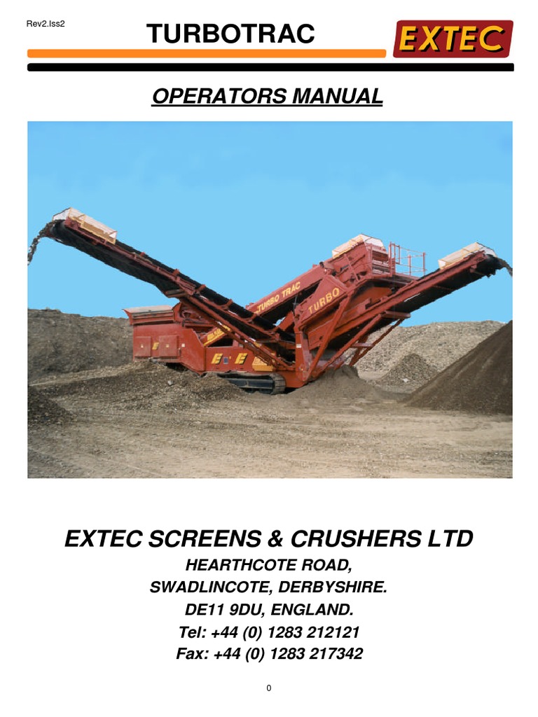 Extec Turbotrac Operators Manual | PDF | Trailer (Vehicle) | Diesel Engine