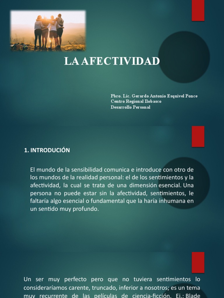La Afectividad: Clave Humana | PDF | Las emociones | Realidad