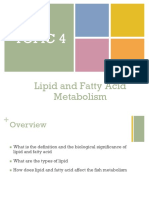 Topic 4 - Lipid and Fatty Acid