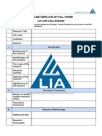 Outline Template of Full Paper