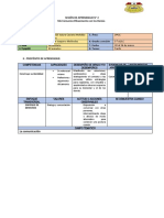 Sesion de Aprendizaje #2 - 5°