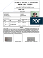 Paper I-II Admit Card-2022