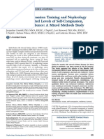 Mindful Self-Compassion Training and Nephrology Nurses' Self-Reported Levels of Self-Compassion, Burnout, and Resilience: A Mixed Methods Study