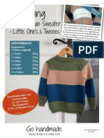 de Stripe Raglan Sweater Littleones Tweens Booklet