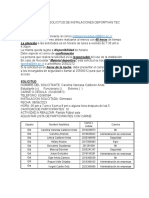 Formulario Solicitud de Instalaciones Deportivas