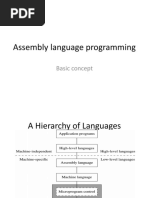 Assembly language programming