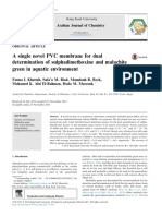 A Single Novel PVC Membrane For Dual Determination of Sul - 2015 - Arabian Journ